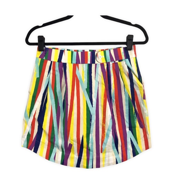 Kate Spade Saturday Rainbow Strokes Mini Skirt - Picture 1 of 8